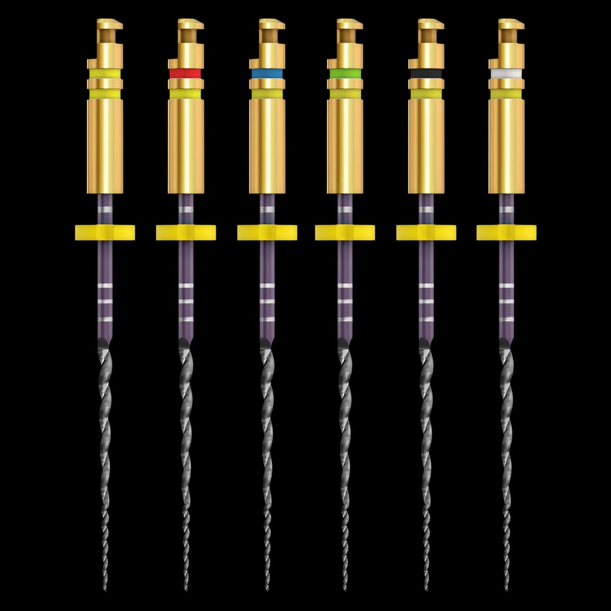 ZenFlex™ NiTi Rotary Shaping Files, .04 Taper, 25mm, Assorted Sizes 20-45, 6/Pk, 818-0425 - ZenFlex™ .04/25mm Assorted Pack of 6 - Image 1
