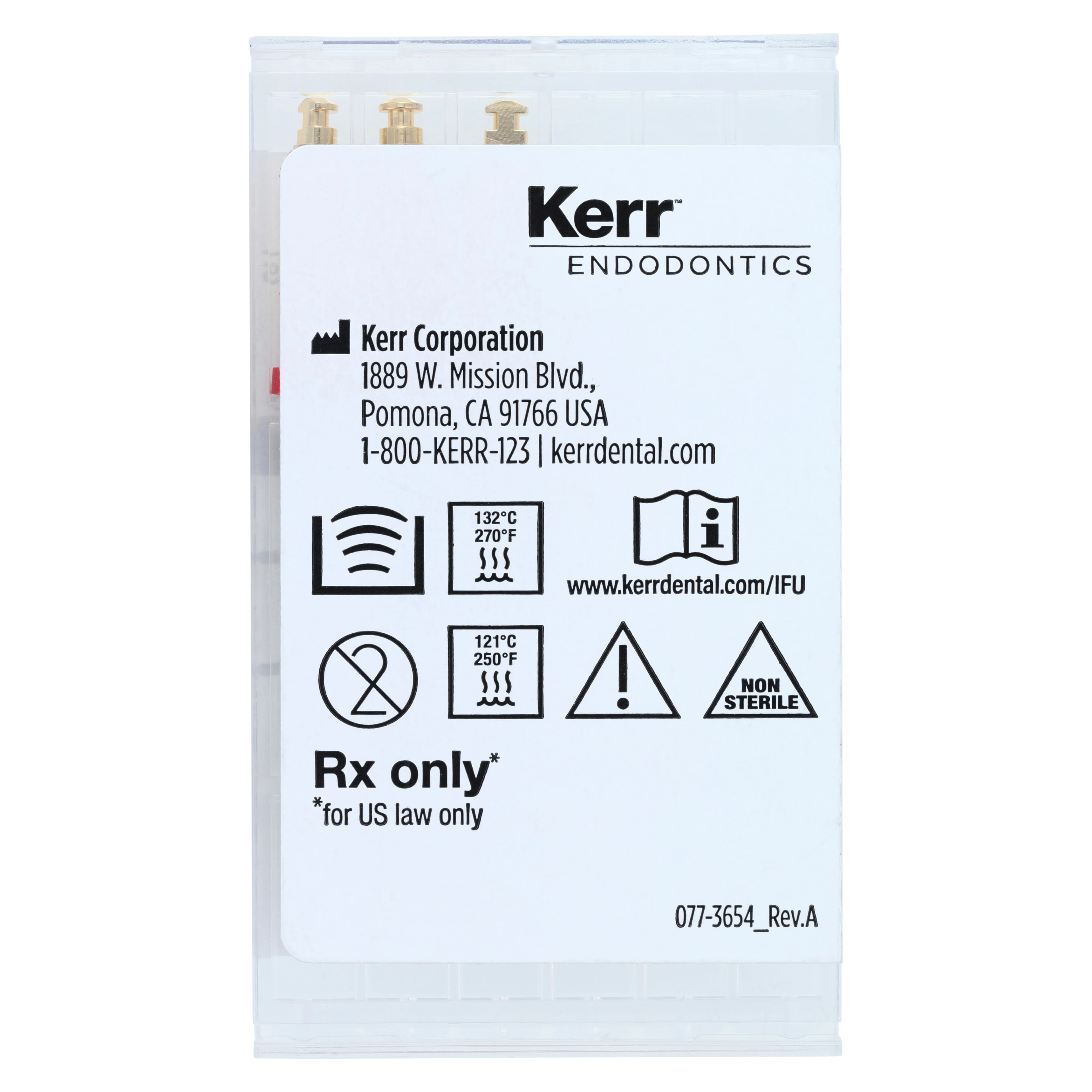 Kerr ZenFlex ONE Reciprocating NiTi File, Primary, Red, .25/.06, 31mm, 3/Pk, 818-2606 thumbnail 2