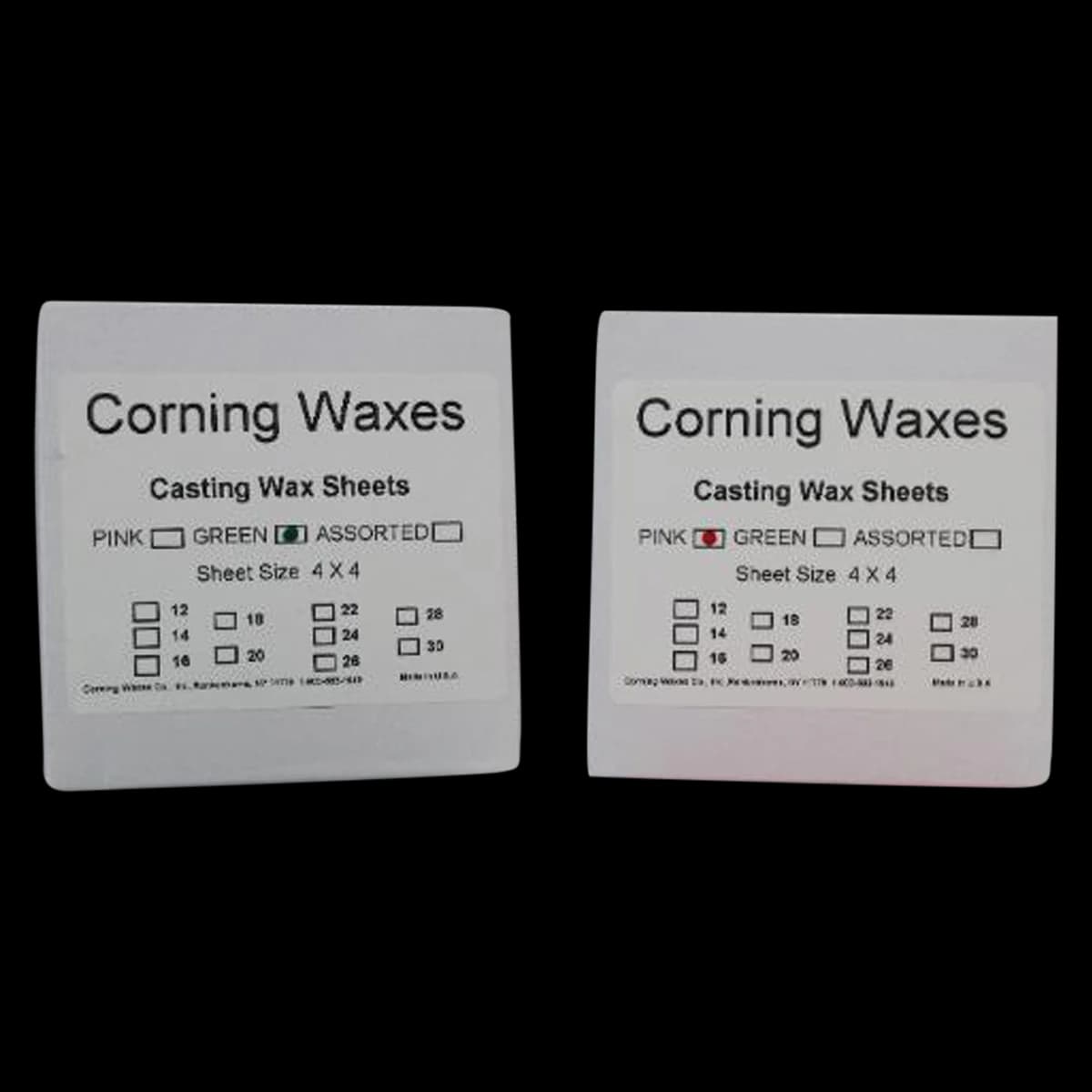 Casting Wax Sheets, 1 lb Box - 28 Gauge, Pink - Casting Wax Sheets, 1 lb Box - 28 Gauge, Pink - Image 1