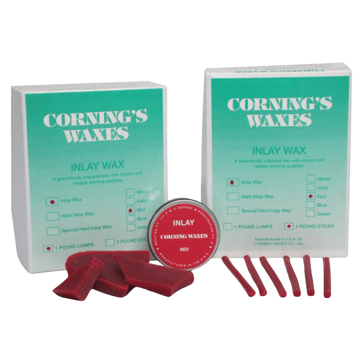 Inlay Wax Lumps, 1 lb (Corning Rubber Co Inc) - Inlay Wax Lumps - Image 1