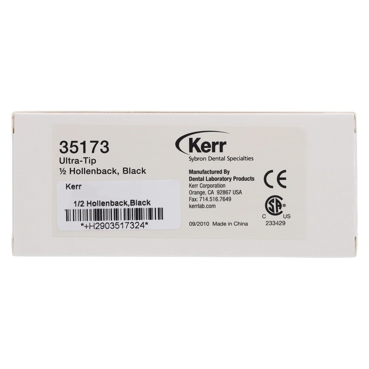 Kerr Ultra-Spatula and Heating Tip, Short - 1/2 Hollenback, Black thumbnail 2