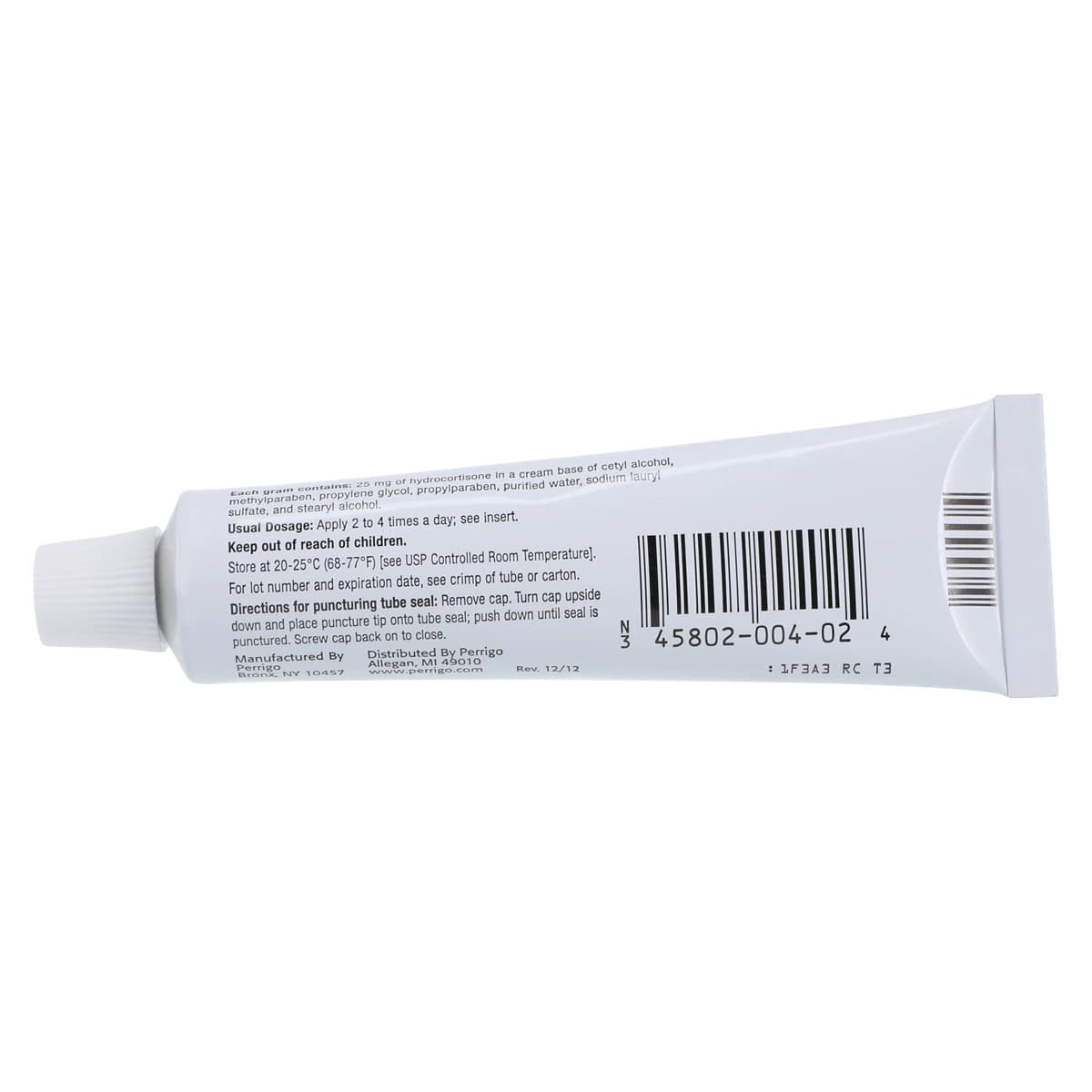 Hydrocortisone Topical Cream 2.5%, 20 g Tube, Each thumbnail 4