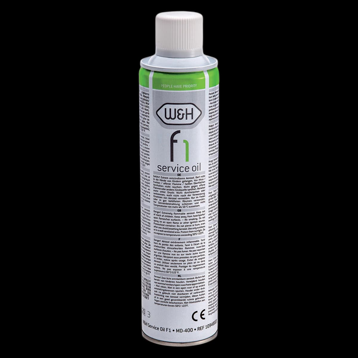 W&H F-1 Service Oil Spray Can, 400 ml, MD-400 - F-1 Service Oil, 400 ml Spray Can - F-1 Service Oil, 400 ml Spray Can - Image 1