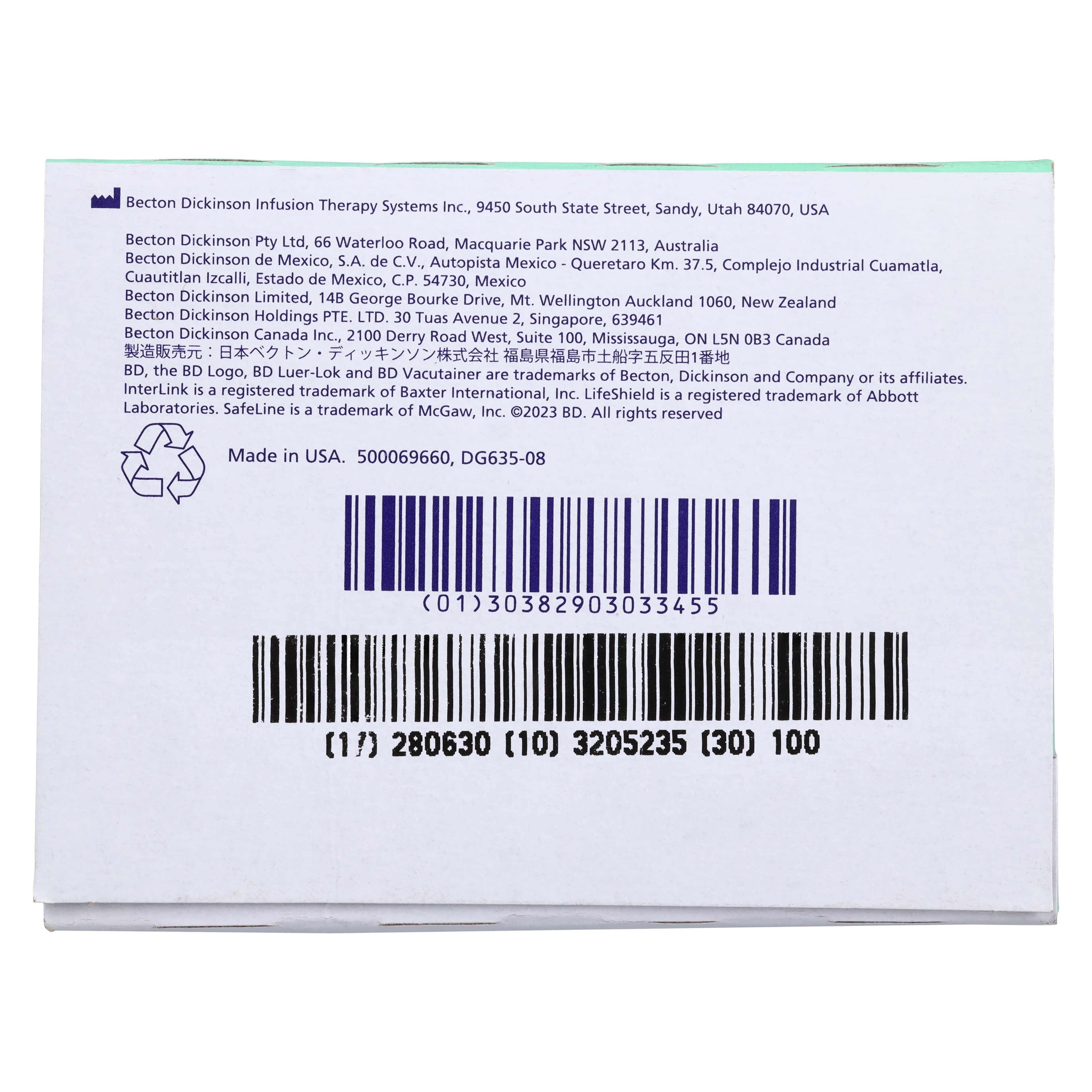 Becton-Dickinson Interlink IV Cannula, 17 Gauge, Blunt Tip, Clear, Sterile, Latex-Free, 100/Box thumbnail 6
