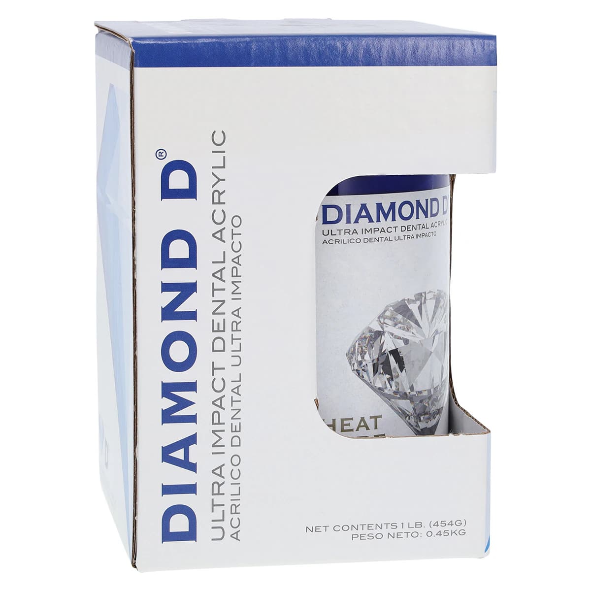 Keystone Diamond D Heat Cure Denture Resin Powder, Dark Veined, 1 lb (0.45 kg), 1013105 - Dark Veined Diamond D Heat Cure Powder Only 1lb - Image 1