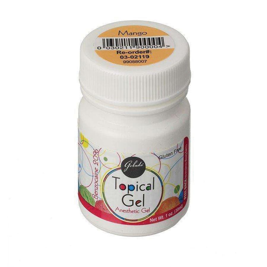 Gelato Topical Anesthetic Gel, 20% Benzocaine, Mango, 1 oz Jar, 1/Pk, 03-02119 - Gelato Topical Anesthetic Gel, 1 oz/Bt, Mango, 1/Pk - Image 1