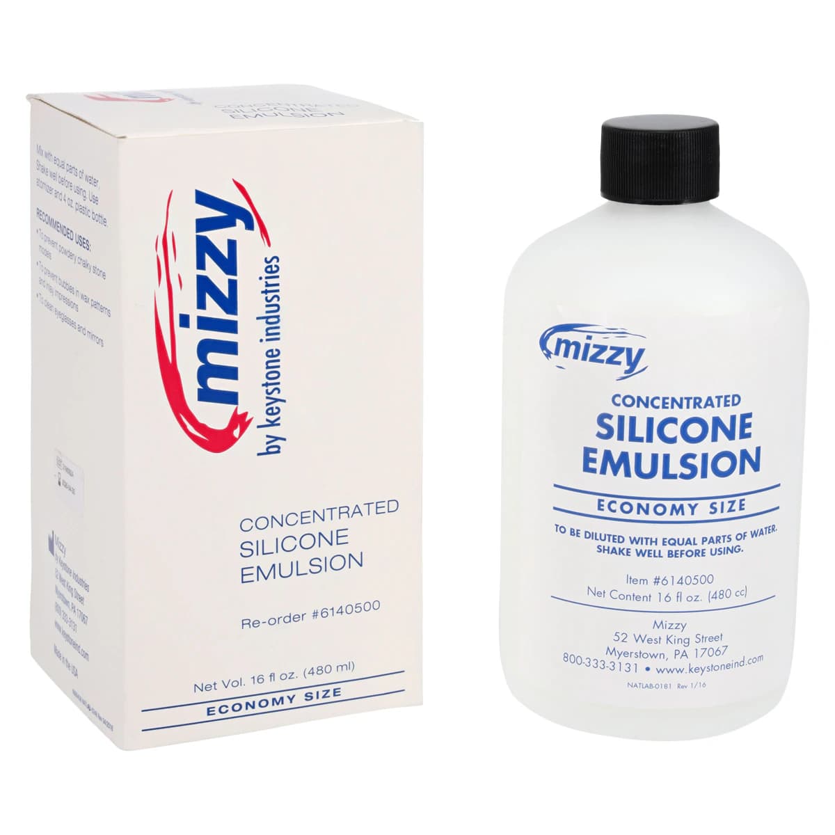 Mizzy Silicone Emulsion Debubblizer Concentrate, 16 oz Bottle, 6140500 thumbnail 2