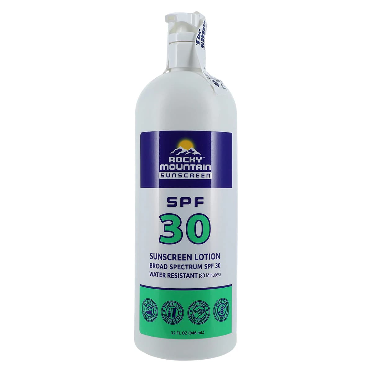 Rocky Mountain Sunscreen SPF 30 Pump, 32 oz - Sunscreen SPF 30 Pump - Image 1