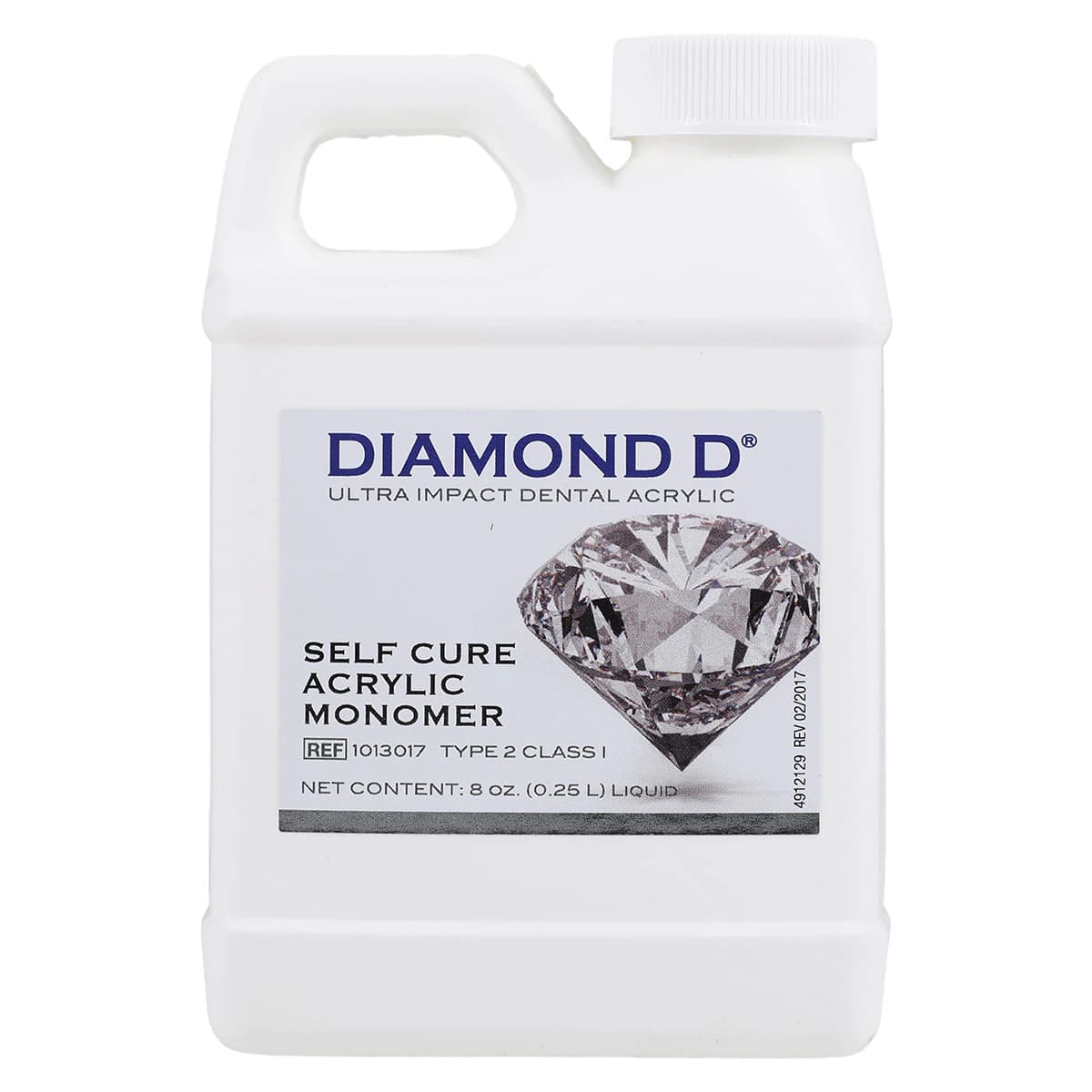 Diamond D Ultra Impact Acrylic, Self-Cure, Powder/Liquid Kit, Light Reddish Pink, 1 lb Powder & 8 oz Liquid, 1/Pk, 1013075 thumbnail 4