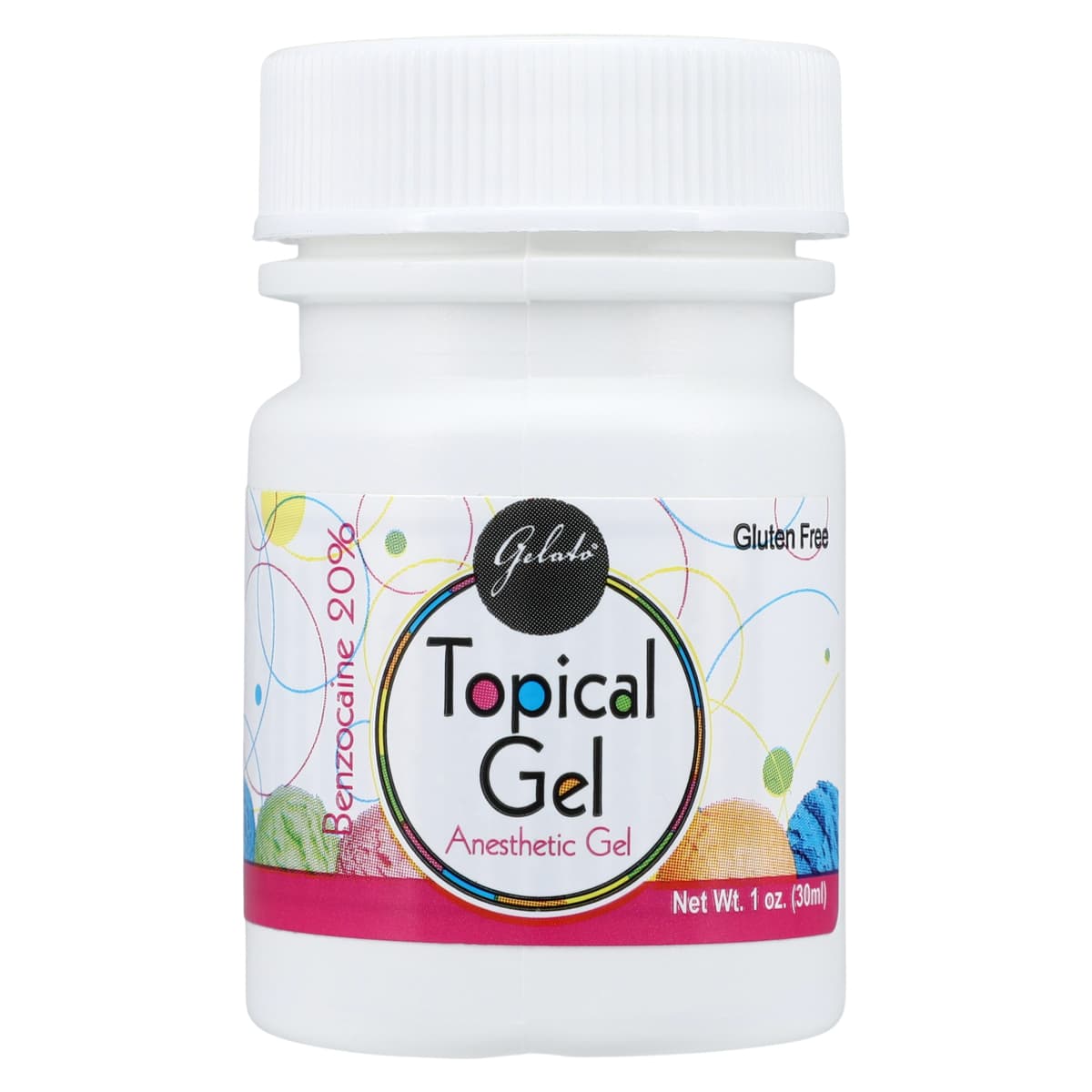 Gelato 20% Benzocaine Topical Anesthetic Gel, Mint, 1 oz (30 g) Jar, 03-02819 - , 1 oz, Each, Mint, 03-02819 - Image 1
