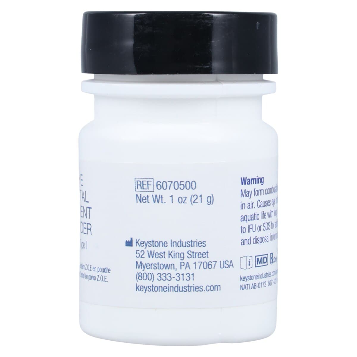 Mizzy ZOE Cement Powder, Zinc-Oxide Eugenol, Without Fiber, 21 g Bottle, 6070500 thumbnail 2