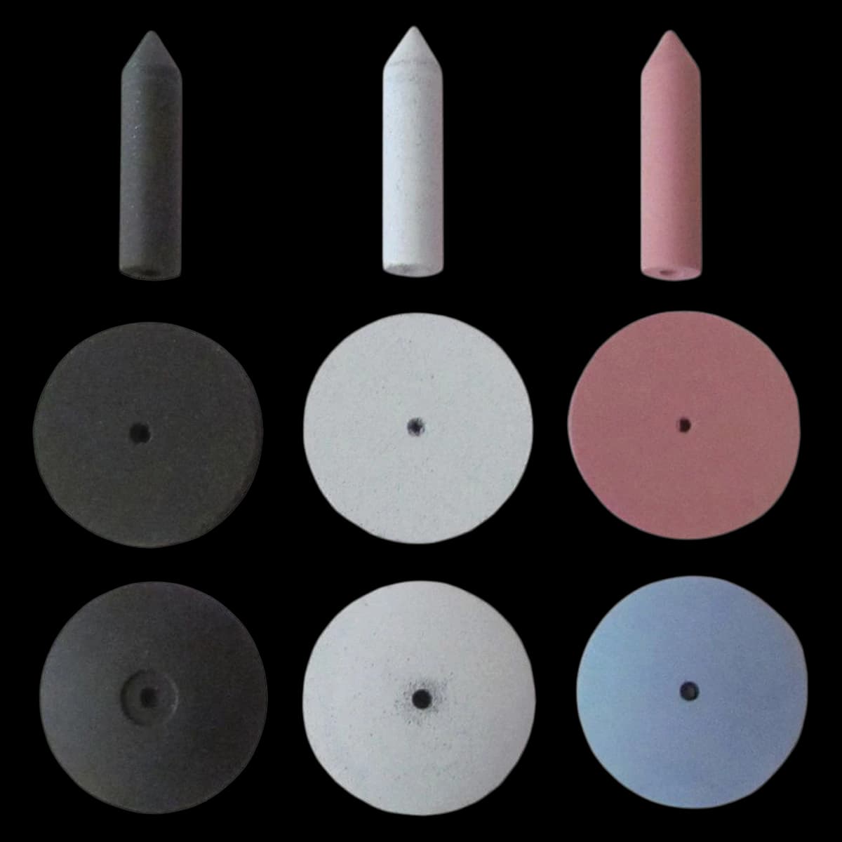 Keystone Deluxe Silicone Points, Pink, X-Fine Grit, For Porcelain, Box of 100 - Keystone Deluxe Silicone Points, Pink, X-Fine Grit, For Porcelain, box of 100 - Image 1