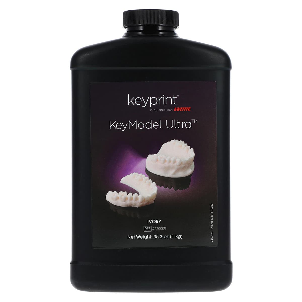 KeyPrint KeyModel Ultra Laboratory 3D Printing Resin, Ivory, 1kg/Bottle, 4220009 - Keyprint KeyModel Ultra Laboratory 3D Printing Resin, Ivory, 1kg/Bottle - Image 1