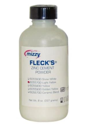 Fleck's Zinc Phosphate Cement Powder, Light Yellow, 8 oz (6055700) thumbnail 2