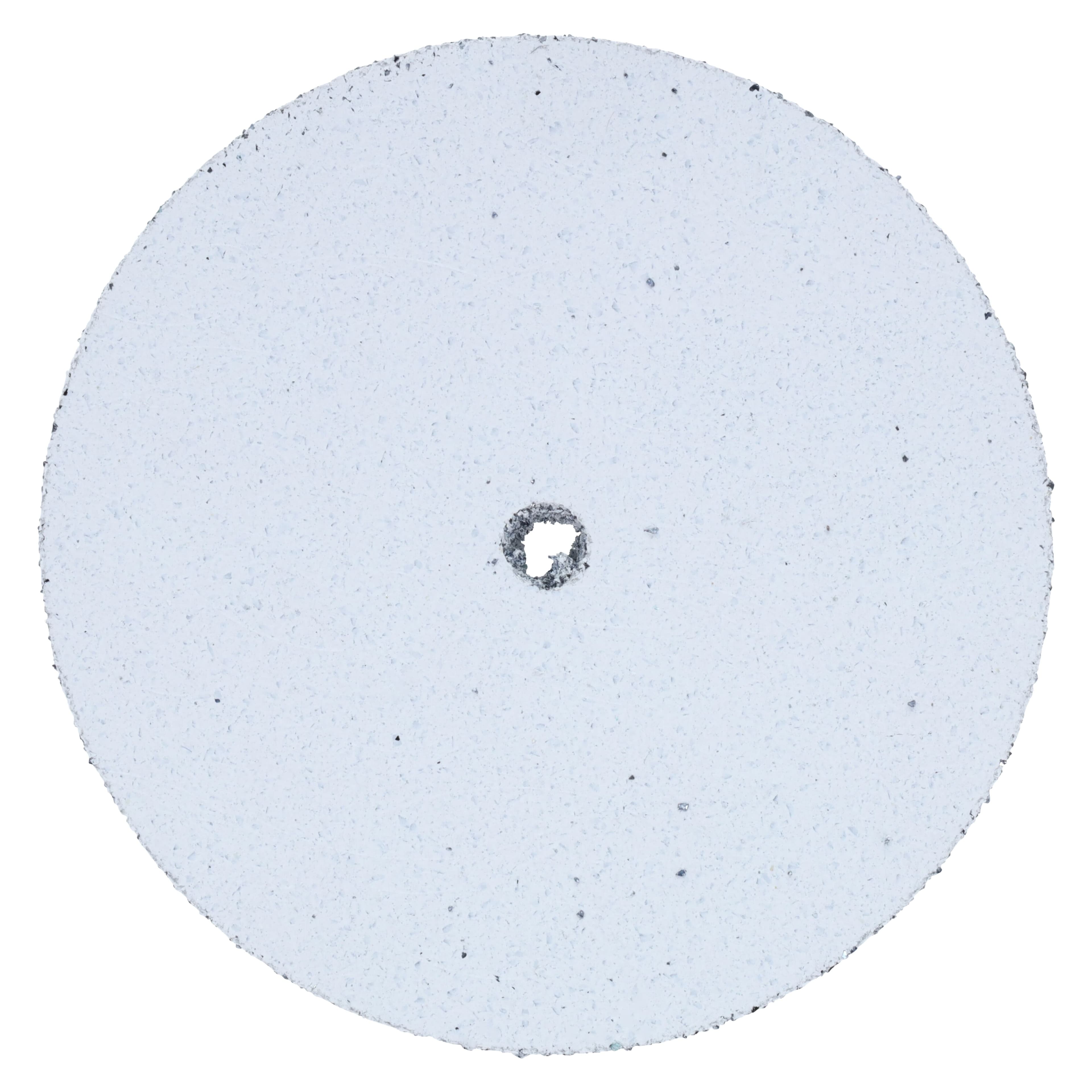 Keystone Deluxe Silicone Square Edge Wheels, White, Coarse Grit, 7/8" x 1/8", Box of 100 - White Square Edge Wheels Box of 100 - Image 1