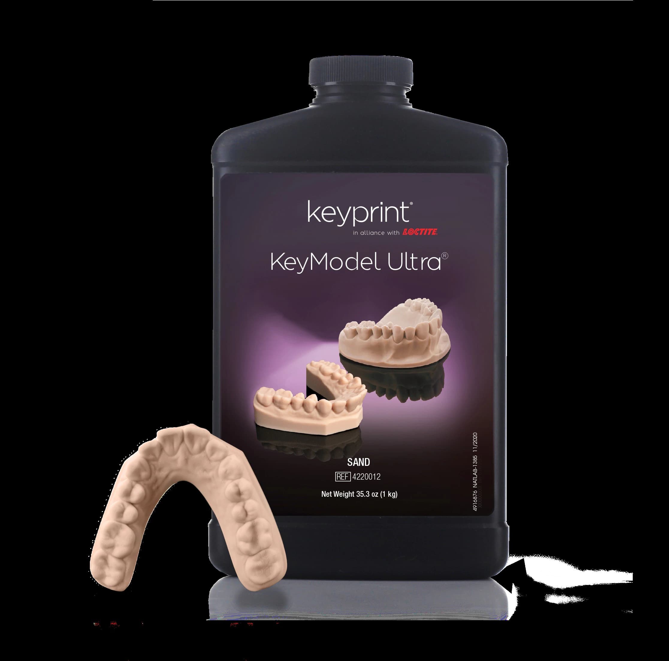 KeyModel Ultra Sand 3D Printing Resin, 1 kg Bottle thumbnail 4