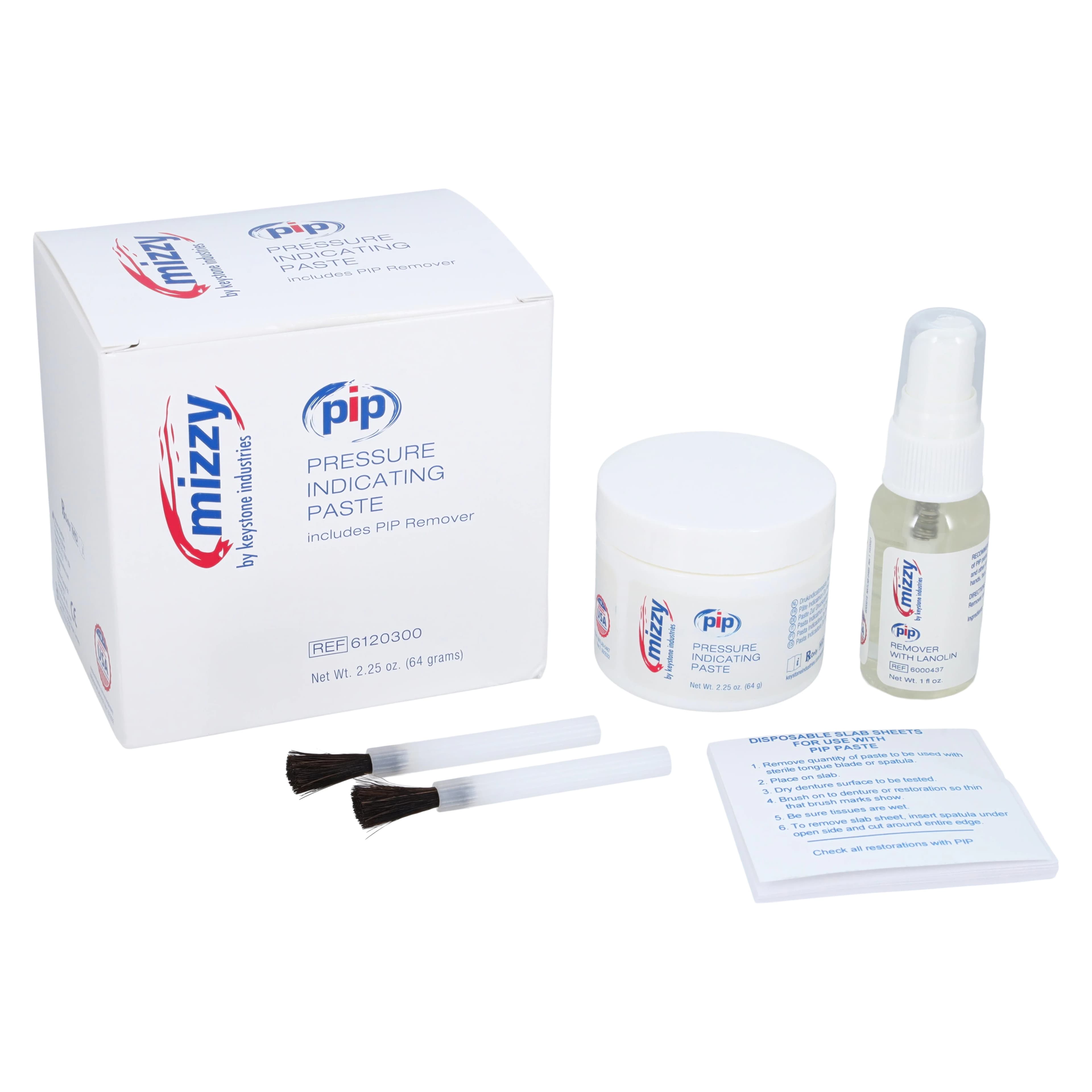 Keystone Industries Mizzy PIP Pressure Indicator Paste with Remover, 2.25 oz Jar, 6120300 - Mizzy PIP 2 1/4 oz Jar W/ Remover 6120300 - Image 1
