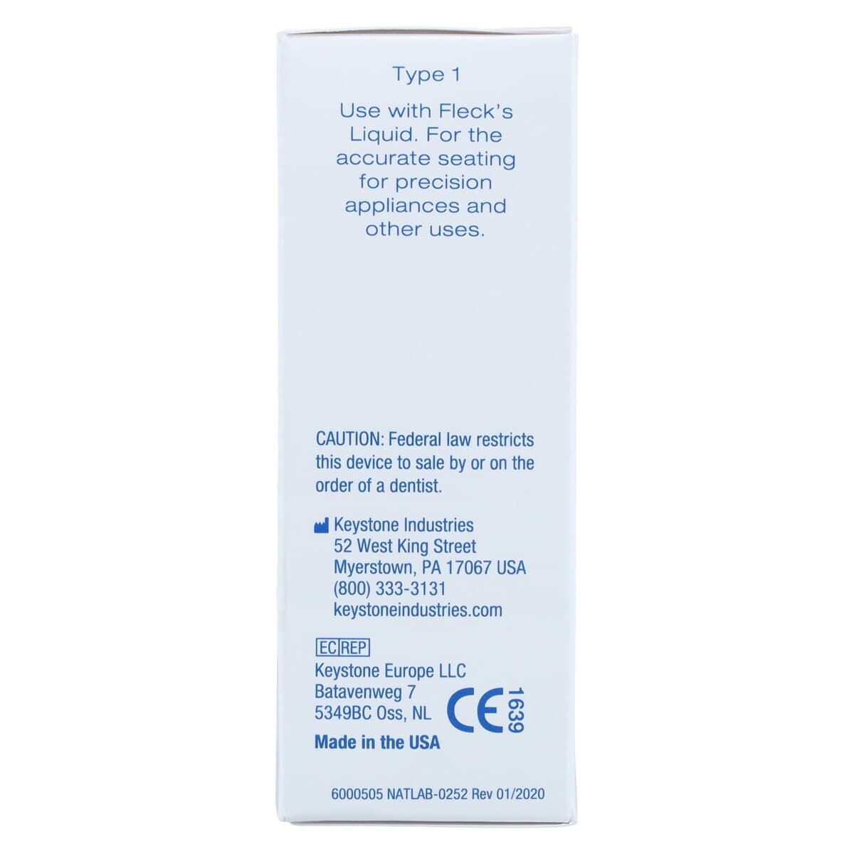 Fleck's Zinc Phosphate Cement Powder, Yellow, 29 g Bottle, 6050300 thumbnail 4