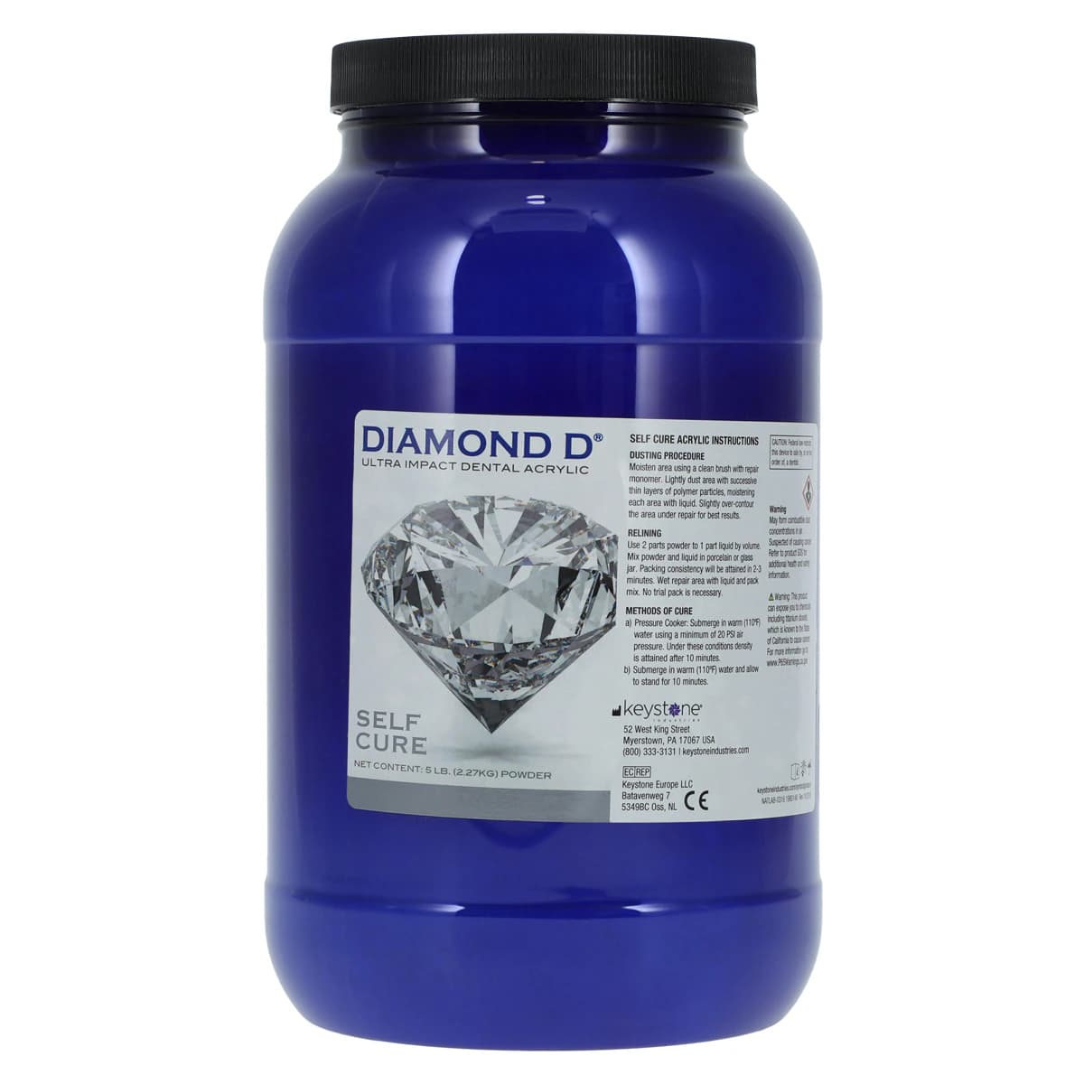Diamond D Self-Cure Ultra Impact Acrylic Powder, Original Shade, 5 lb thumbnail 2