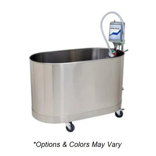 Whitehall Mfg Co Sport Hydrotherapy Whirlpool, 90 Gallon, Mobile, Stainless Steel - Mobile Whirlpool - Image 1