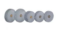 Mizzy Heatless Wheels #12, Regular Grit, Gray, 3/32" x 5/8" (2.4mm x 15.8mm), 50/Box, 1900210 - #12 Regular Mizzy Heatless Wheels Pack of 50 - Image 1