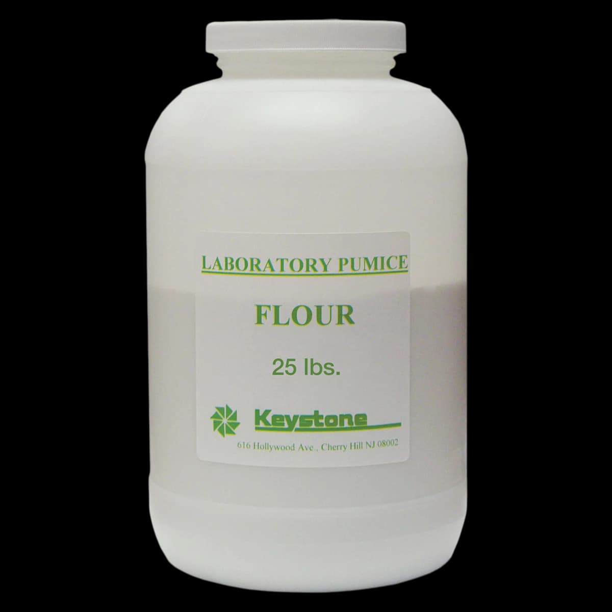 Keystone Laboratory Pumice Powder, Fine F, 25 lb Bottle - Keystone Laboratory Pumice Powder, Fine F, 25lb. Bottle - Image 1