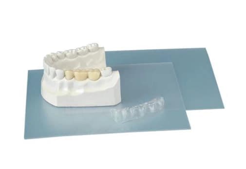 Pro-Form Crown & Bridge Resin Sheets, Clear, 5" x 5", 0.020" (0.50 mm), 50/Pkg, 9613680 - Pro-Form, Temp. Crown & Bridge Material, 5" x 5", 0.020 ", Clear, 50/Pk, 9613680 - Image 1