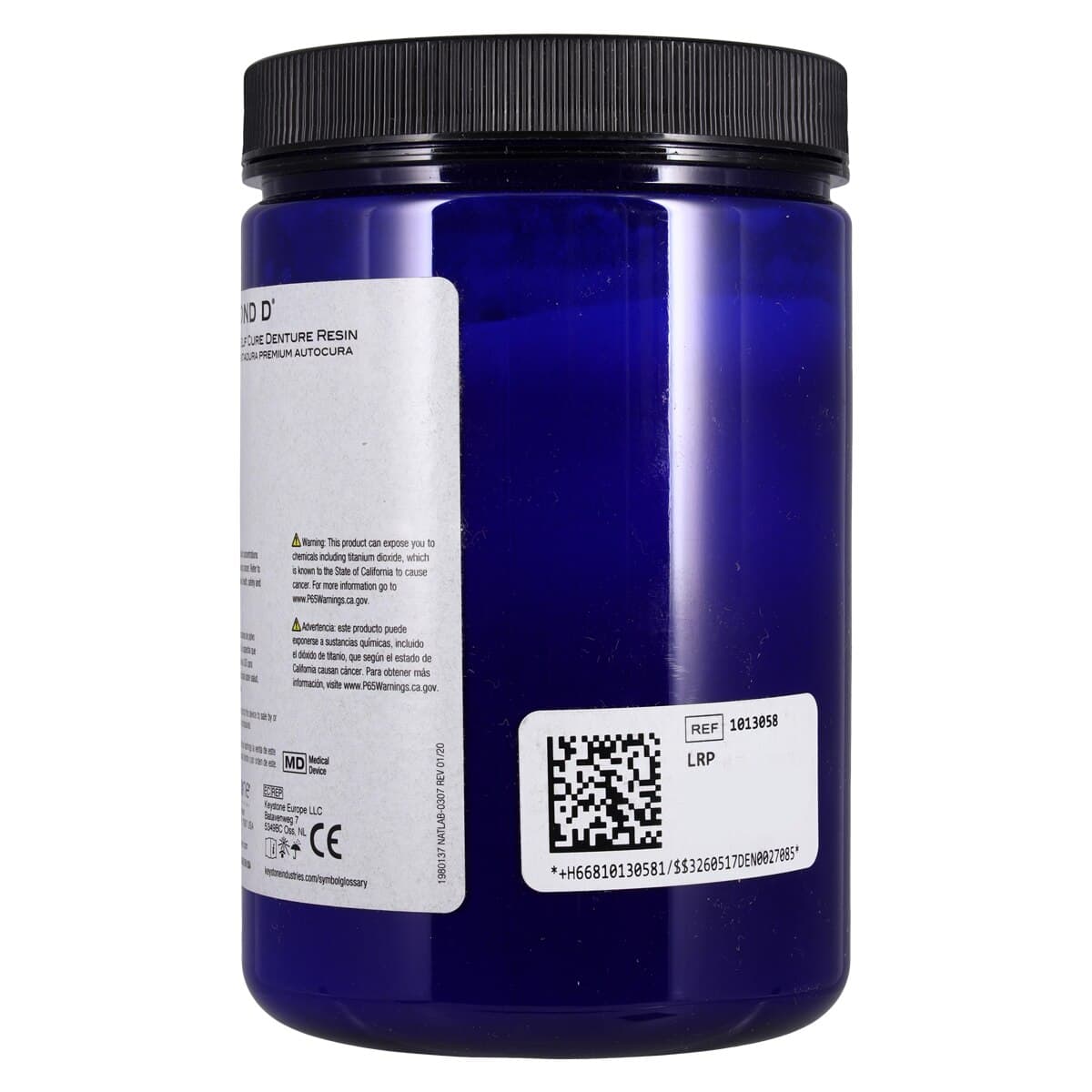 Keystone Diamond D Self-Cure Acrylic Powder, Light Reddish Pink, 1 lb, 01KEZKNHTJ4N3PXXG68D0VHH3B thumbnail 3