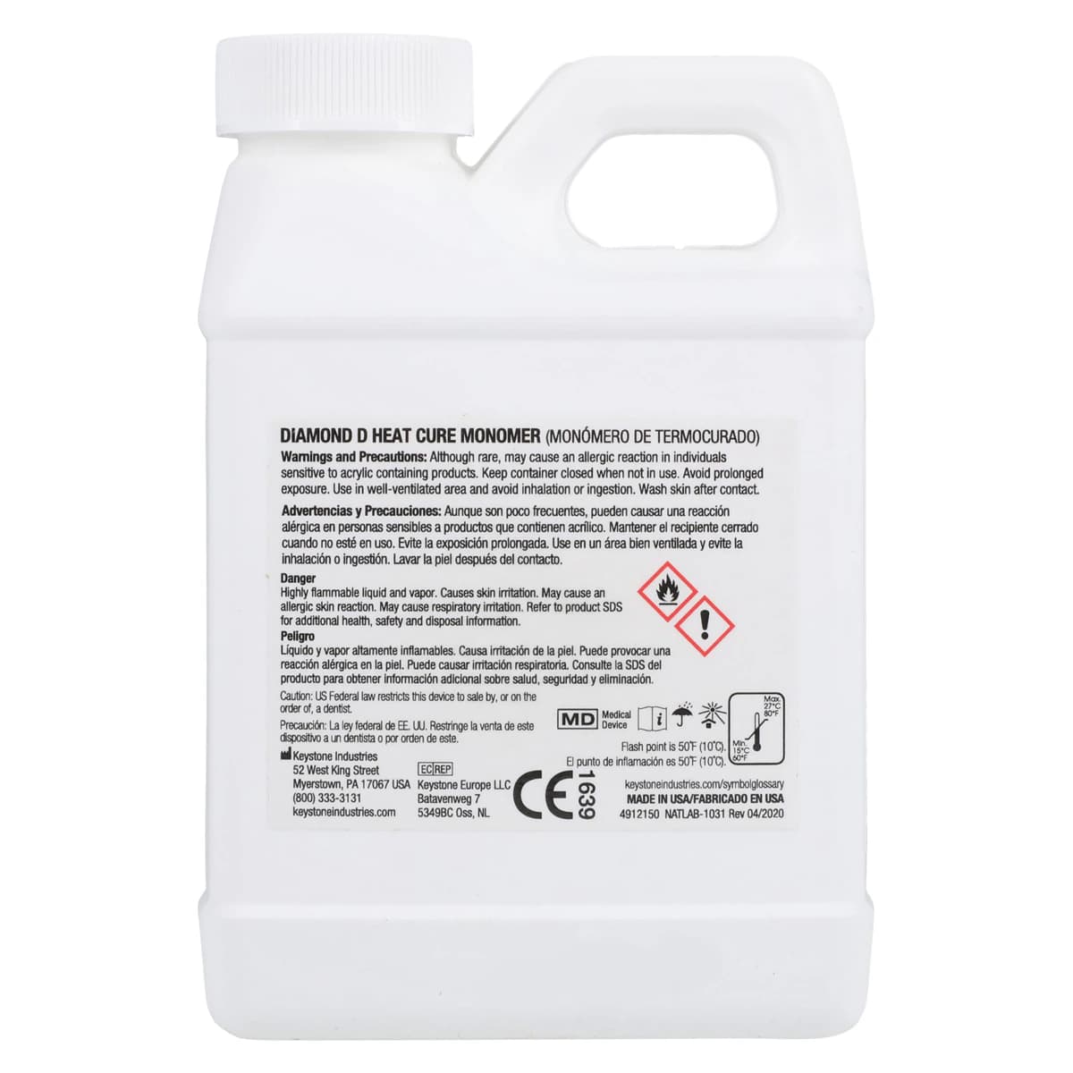 Diamond D Ultra Impact Heat Cure Denture Acrylic, Light Shade, 1 lb Powder with 8 oz Liquid Kit thumbnail 5