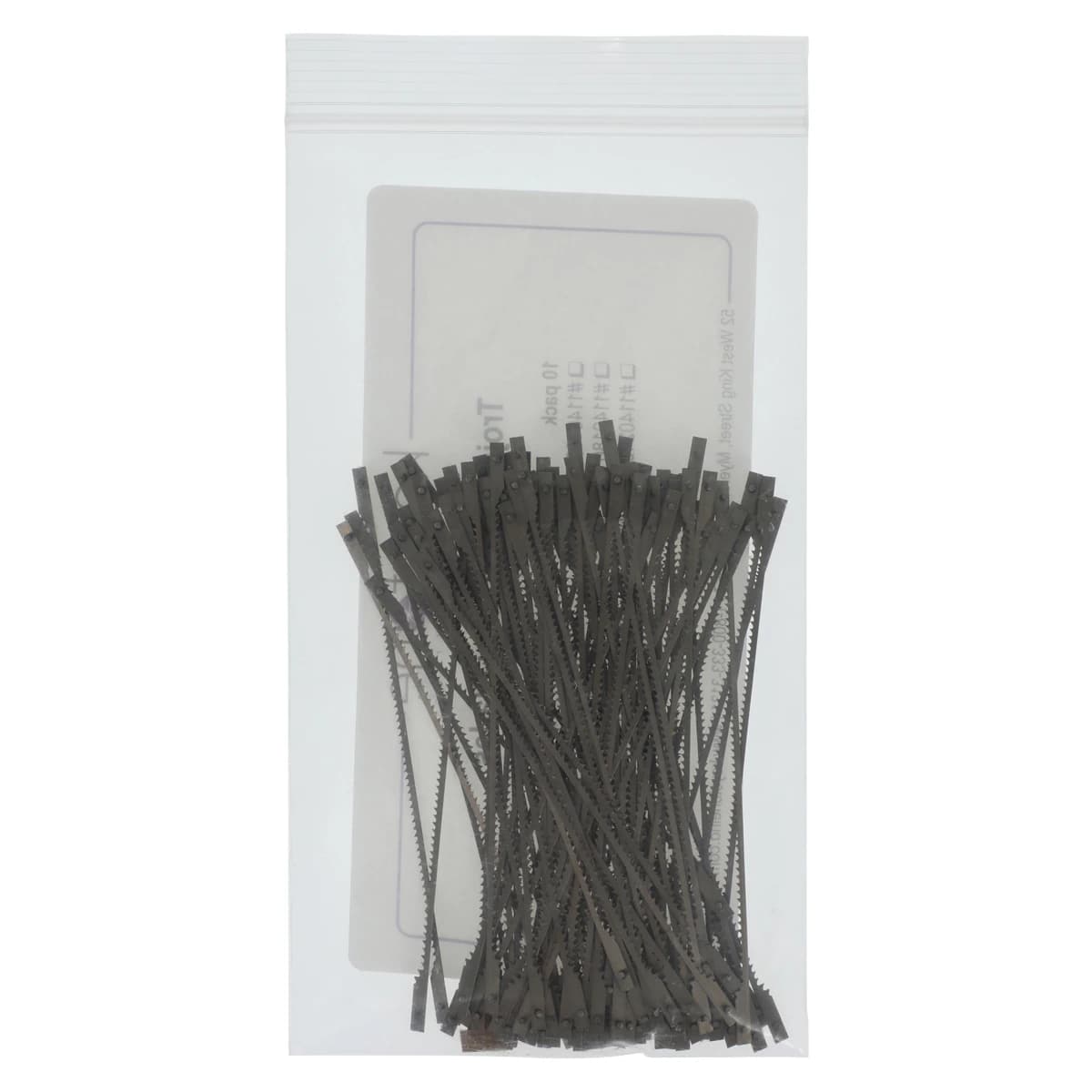 Keystone Pinned Saw Blades, 4" Length x 0.065" Wide x 0.010" Thick, Blue, 18 TPI, 100/Pk thumbnail 2