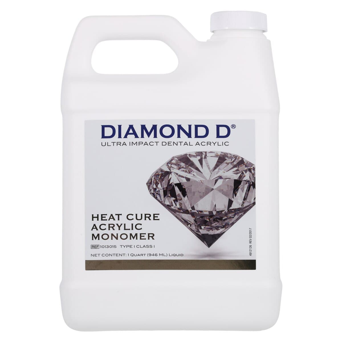 Diamond D Ultra Impact Acrylic, Heat-Cure, Powder/Liquid Kit, Original Shade, 5 lb Powder & 1 Quart Liquid, 1/Pk, 1013065 thumbnail 4