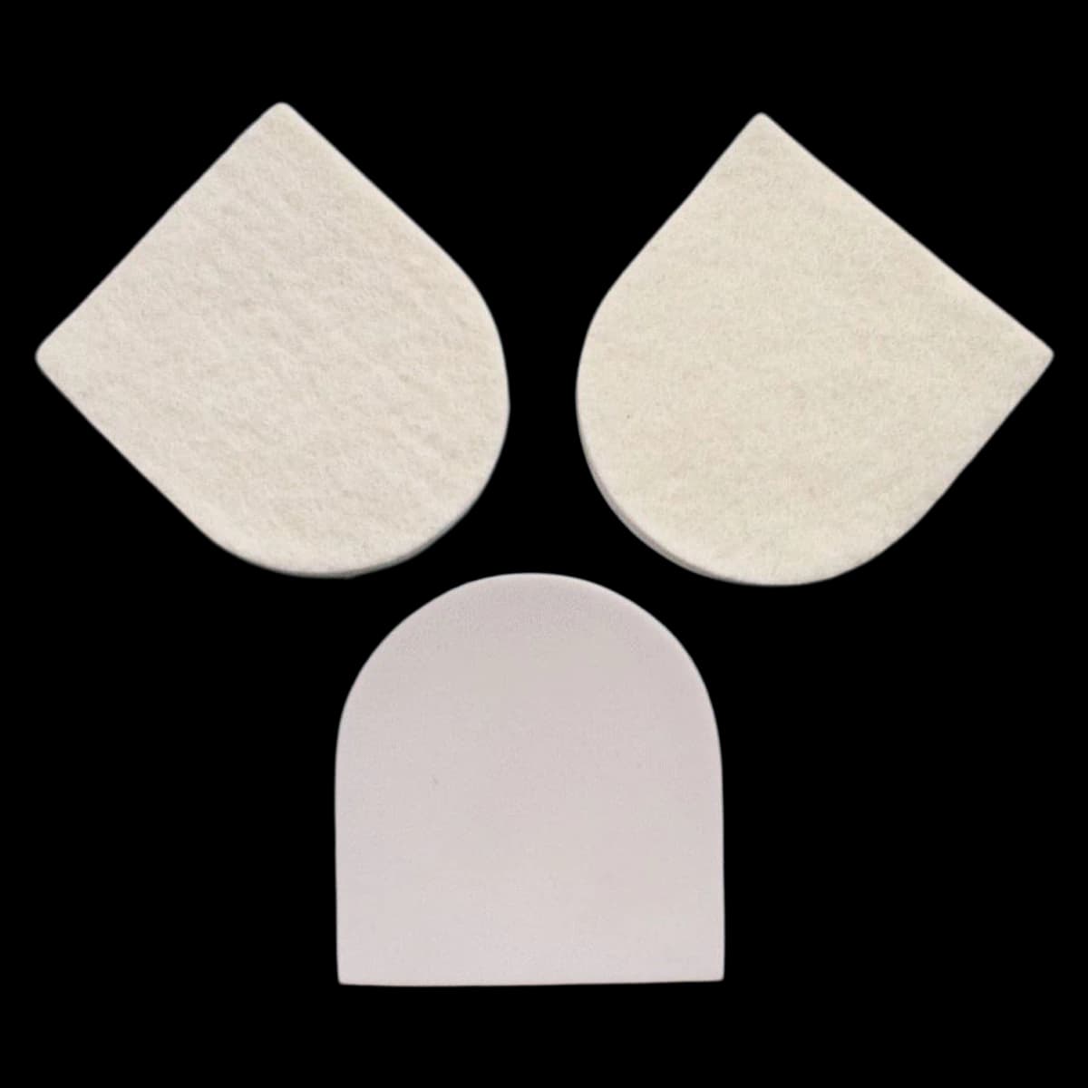Pedi-Pads Orthopedic Heel Lift Felt Adhesive Pad, 3.125 x 2.75 inches - Heel Lift Felt Adhesive - Image 1