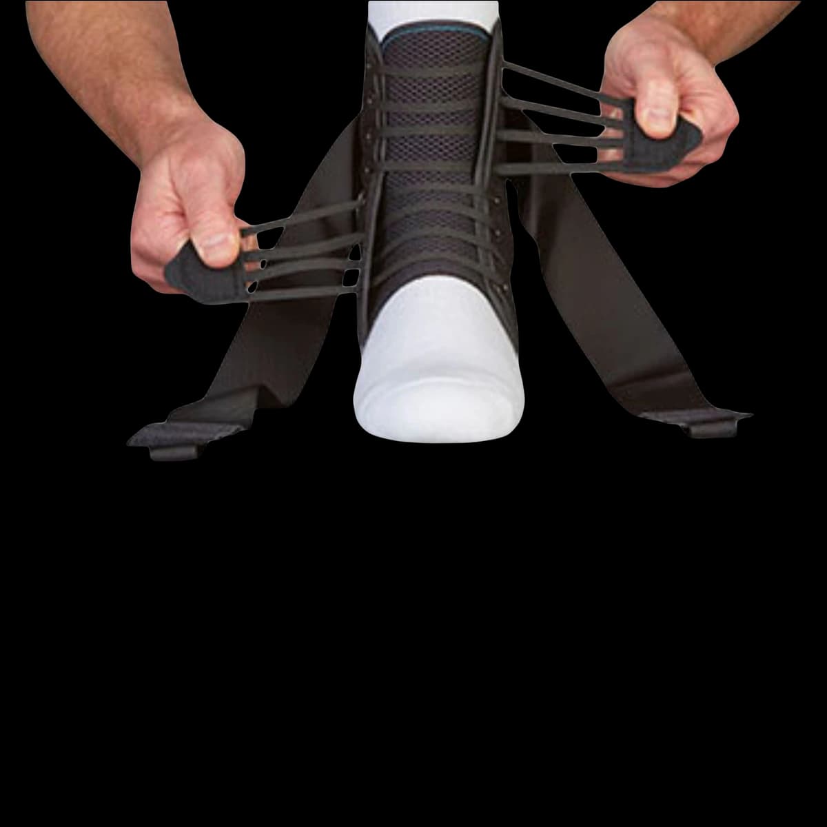 ASO Speed Lacer Stabilizer Ankle Brace, Adult X-Large, Ballistic Nylon, 14-15" - Brace Orthopedic Aso Ankle Nyl - Image 1