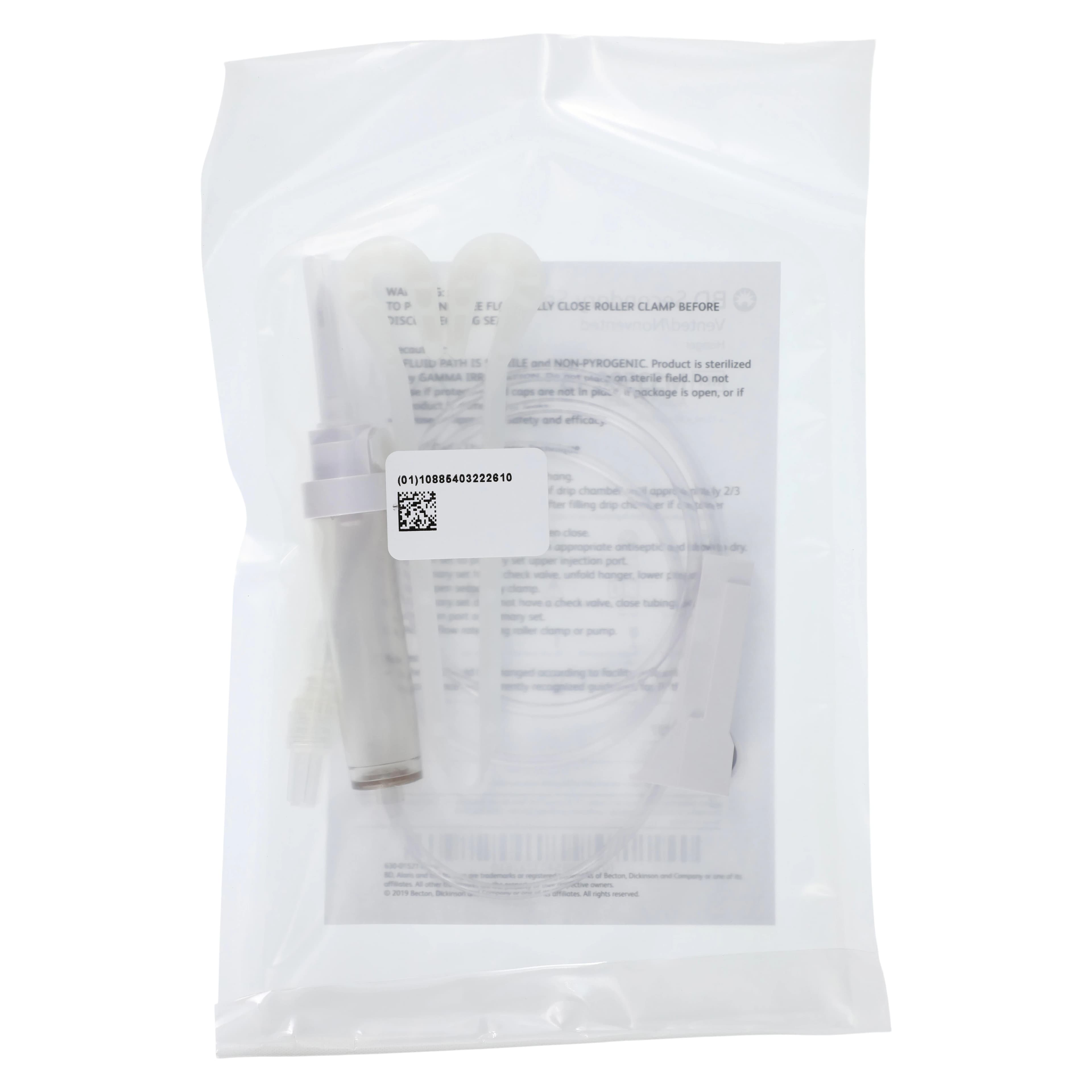 IV Administration Set, 15 Drops/mL, 36" Male SPIN-LOCK Secondary, Roller Clamp, Non-DEHP, Latex-Free, 50/Case thumbnail 2