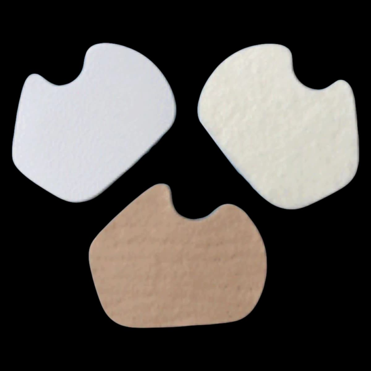 Dancer Orthopedic Pad Foot Felt, 1/4" Thick, Adhesive, 3.25" x 3" - Dancer Pads Felt 1/4"-adh - Image 1