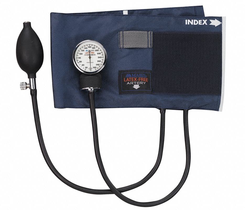 Sphyg Aneroid Sphygmomanometer with Nylon Cuff, Navy Blue, Latex-Free, Arm Dial Display thumbnail 2