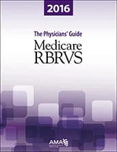 Medicare RBRVS 2016: The Physicians Guide, Softbound, 8-1/2" x 11" (AMA) - Medicare Rbrvs 2016 - Image 1