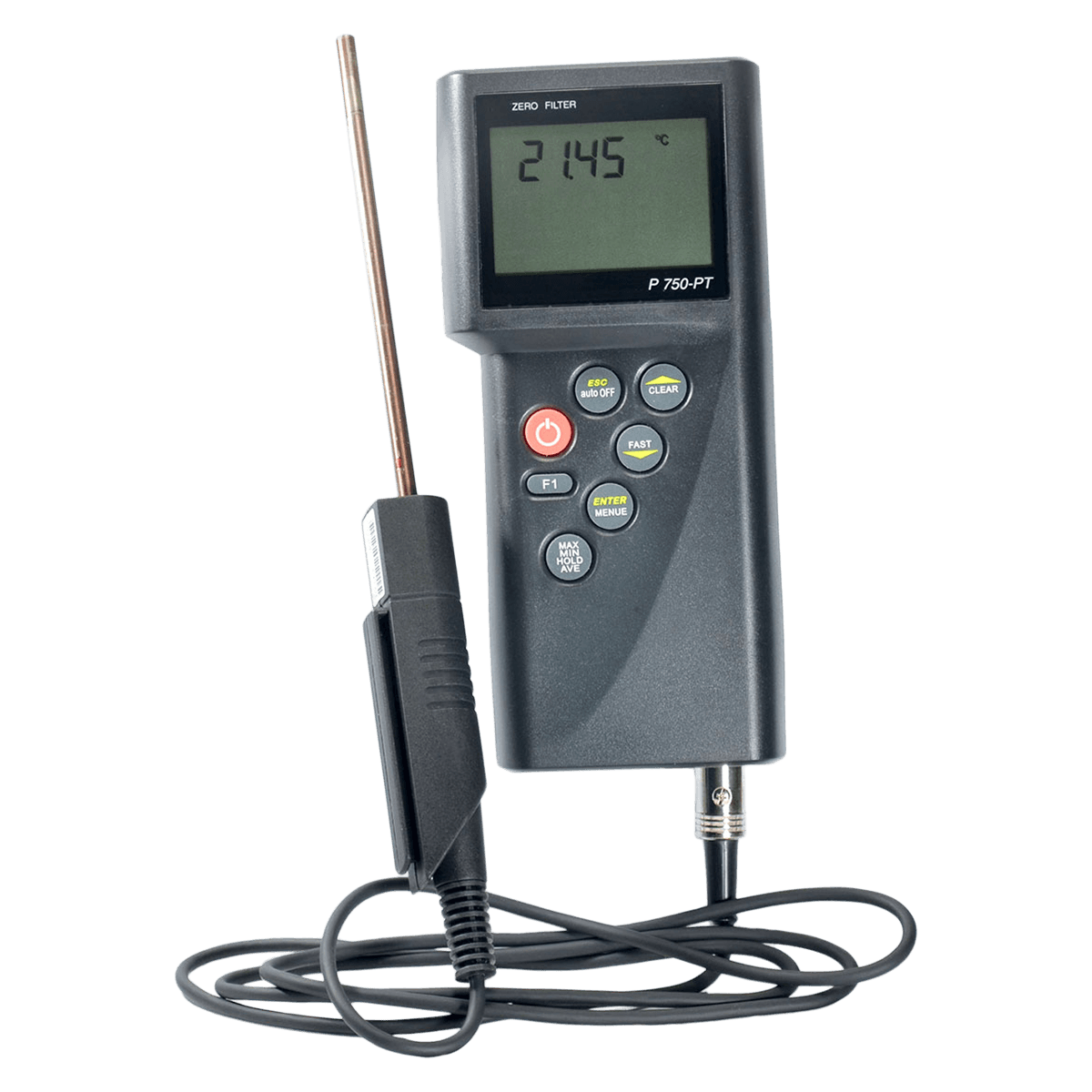 Dostmann Electronics PT100 Laboratory Thermometer, 1 Probe, -200 to 850°C, Each - Thermometer 1 Probe Pt100 - Image 1