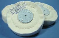 Buff Chamois Wheel, 3" x 50 Ply, Pack of 10 - Buff Cloth - Image 1
