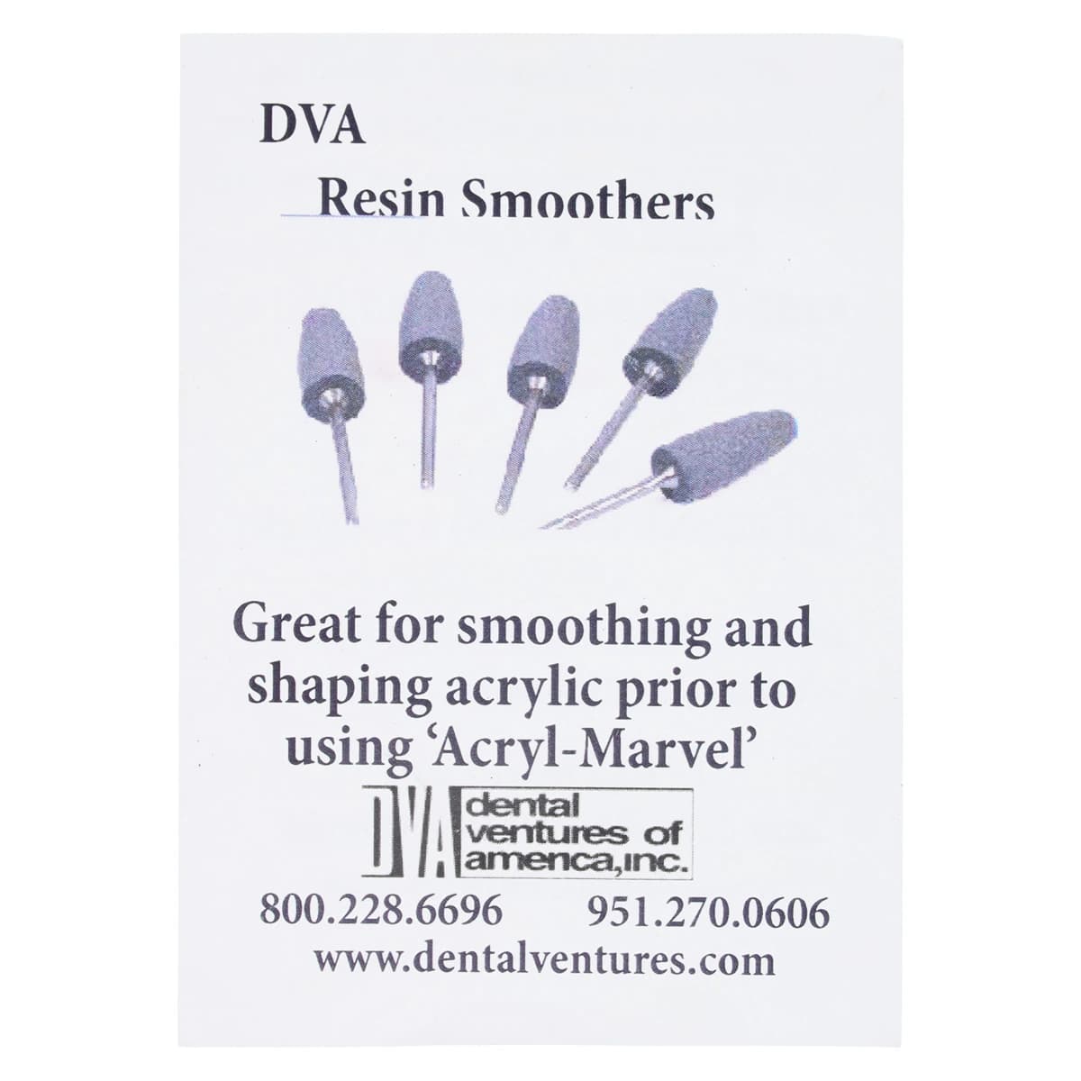 Dental Ventures of America Acryl-Marvel Resin Smoothing Silicone Points, Coarse, 5/Pkg thumbnail 3