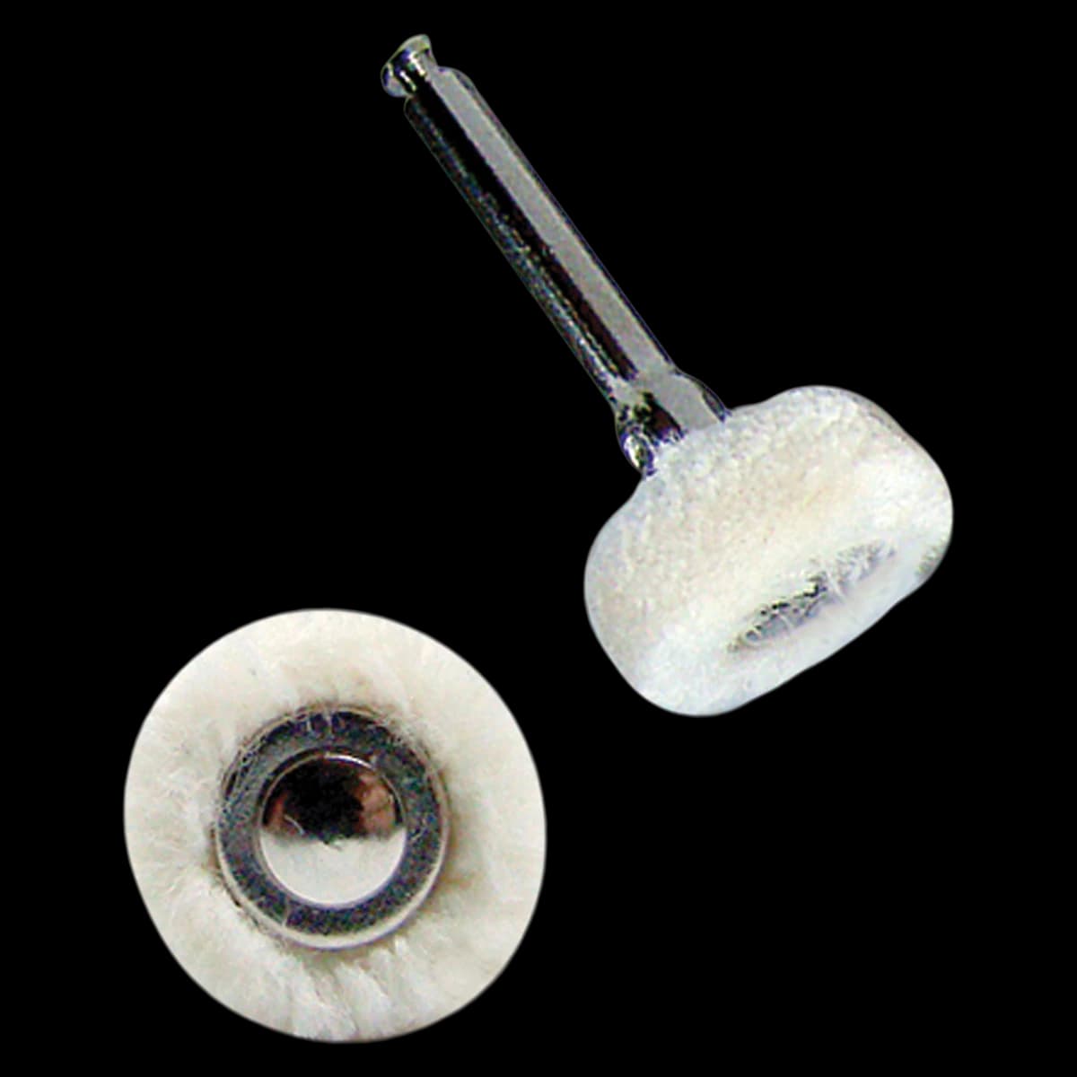 Woolies Threaded Cotton Buffs, High Polish, 12/Package - Woolies Threaded Cotton - Image 1