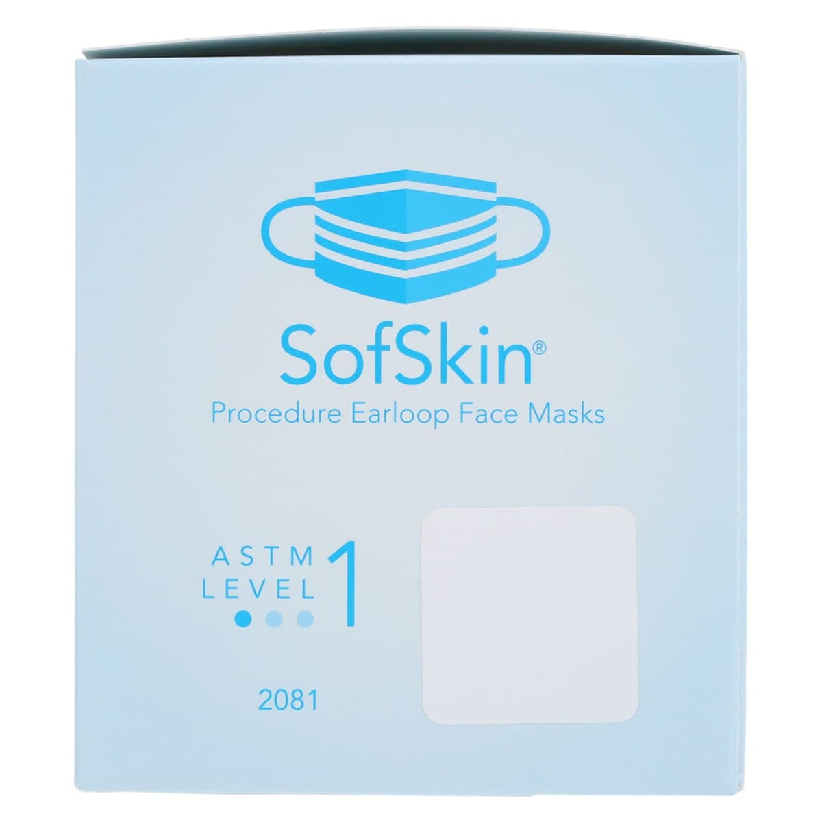 SafeMask SofSkin Procedure Earloop Face Masks, ASTM Level 1, Blue, 50/Box, 2081 thumbnail 7