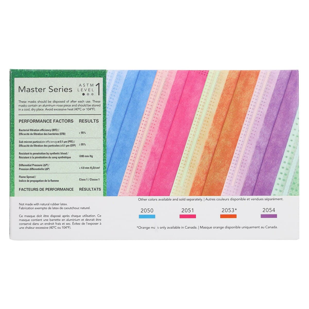 Medicom SafeMask Master Series Procedure Earloop Mask, ASTM Level 1, Lush Lawn (Vibrant Green), 50/Box, 2052 thumbnail 5