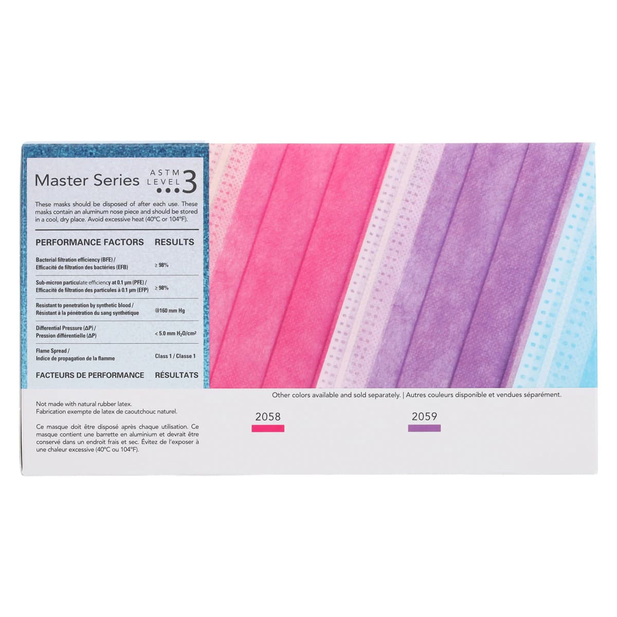 SafeMask Master Series Procedure Earloop Mask, ASTM Level 3, Ocean Surf (Aqua Marine), 50/Box, 2057 thumbnail 6