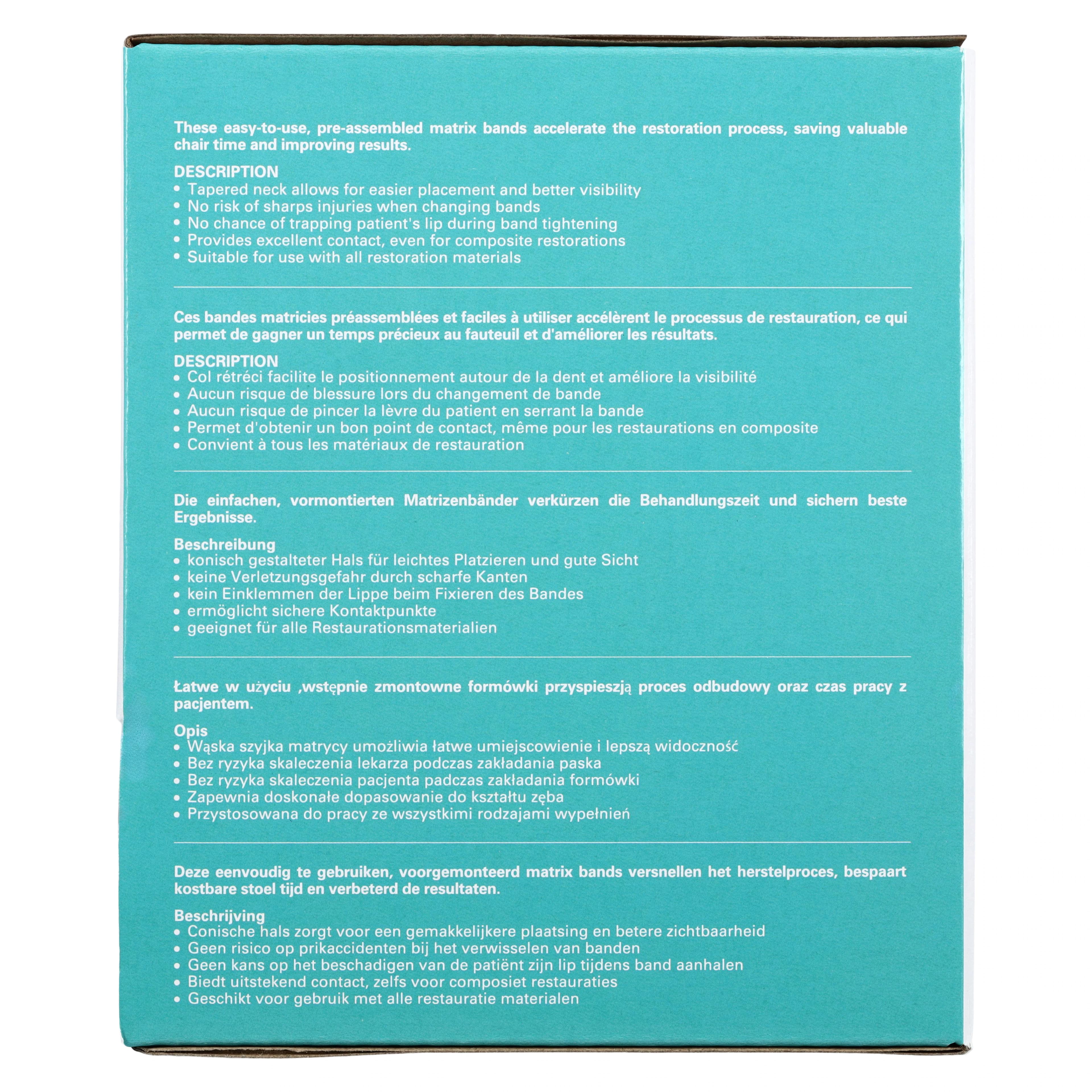 Medicom SafeMatrix Single-Use Matrix Bands, Narrow 4.5mm, Green, 50/Box, 30050 thumbnail 7