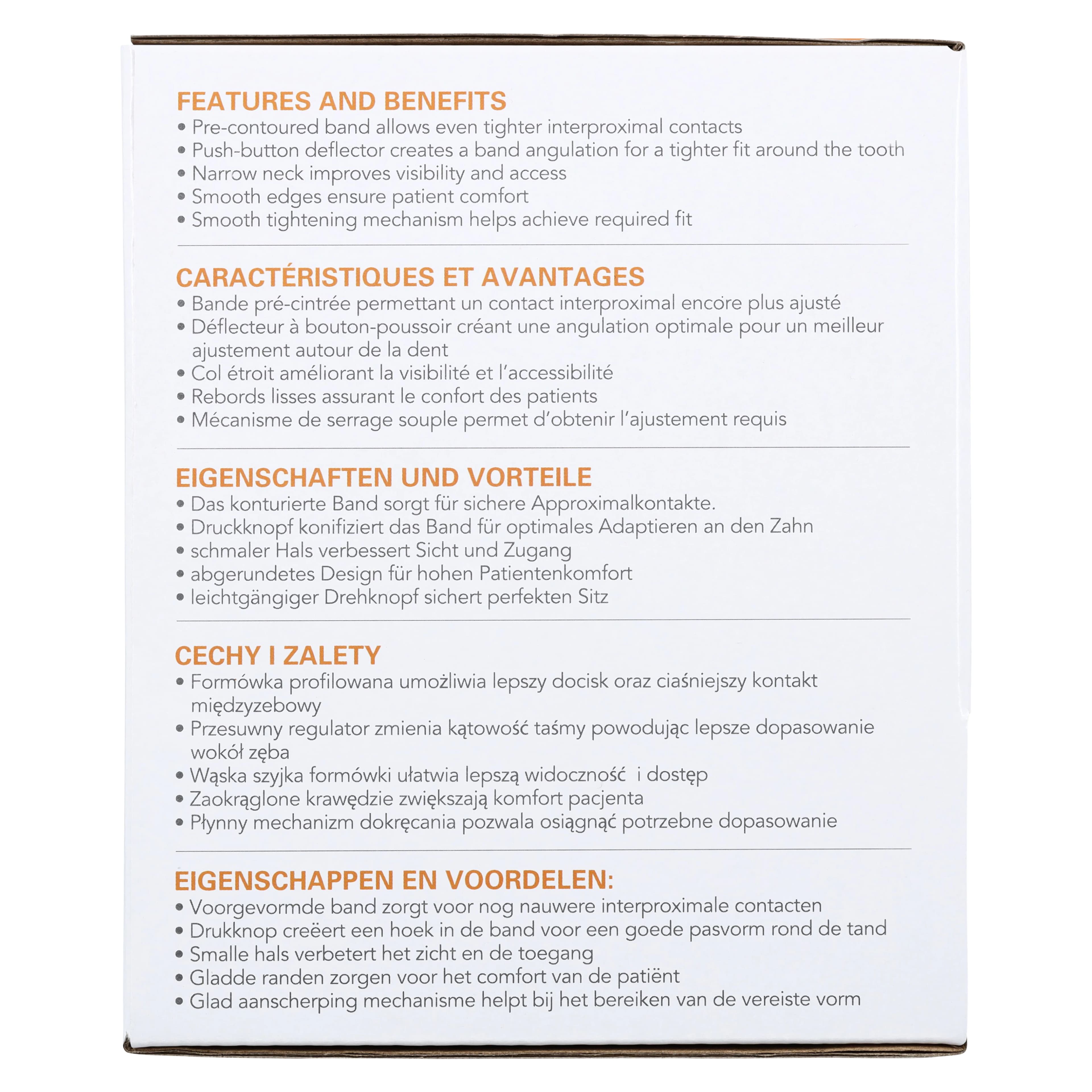 Medicom SafeMatrix Contour Single-Use Matrix Bands, Wide 6mm, Orange, 50/Box, 30055 thumbnail 6