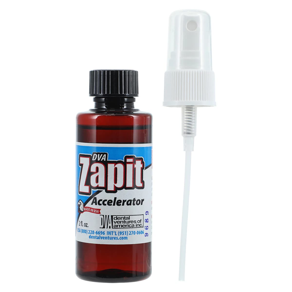 Zapit® Block Out Material Accelerator, 2 oz Bottle with Spray Pump - Zapit® Block Out Material, Accelerator - Accelerator, 2 oz Bottle with Spray Pump - Image 1
