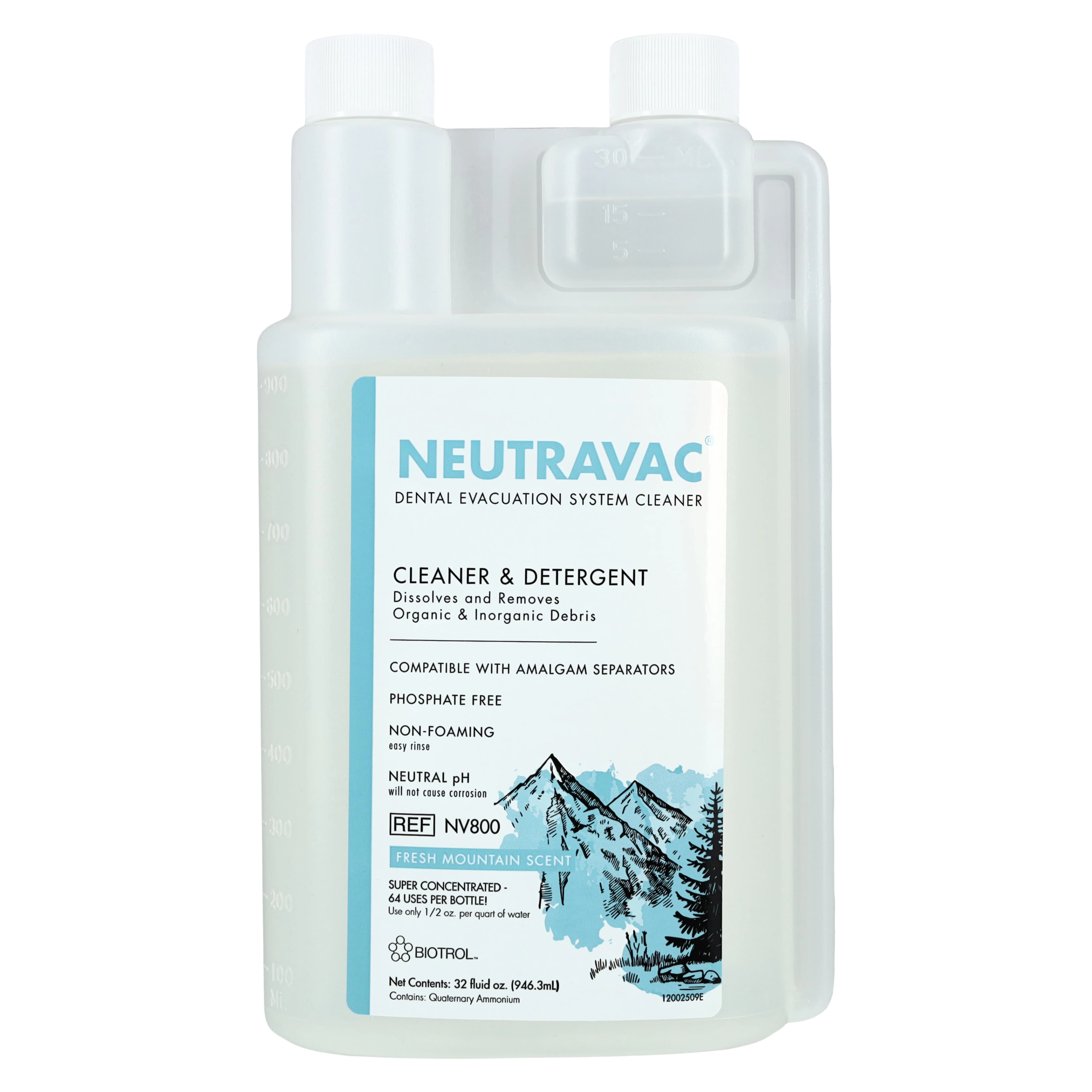 Biotrol NeutraVAC Dental Evacuation Line Cleaner Starter Kit, 32 oz Bottle with EZ 1-2-3 Atomizer, NV806 thumbnail 6