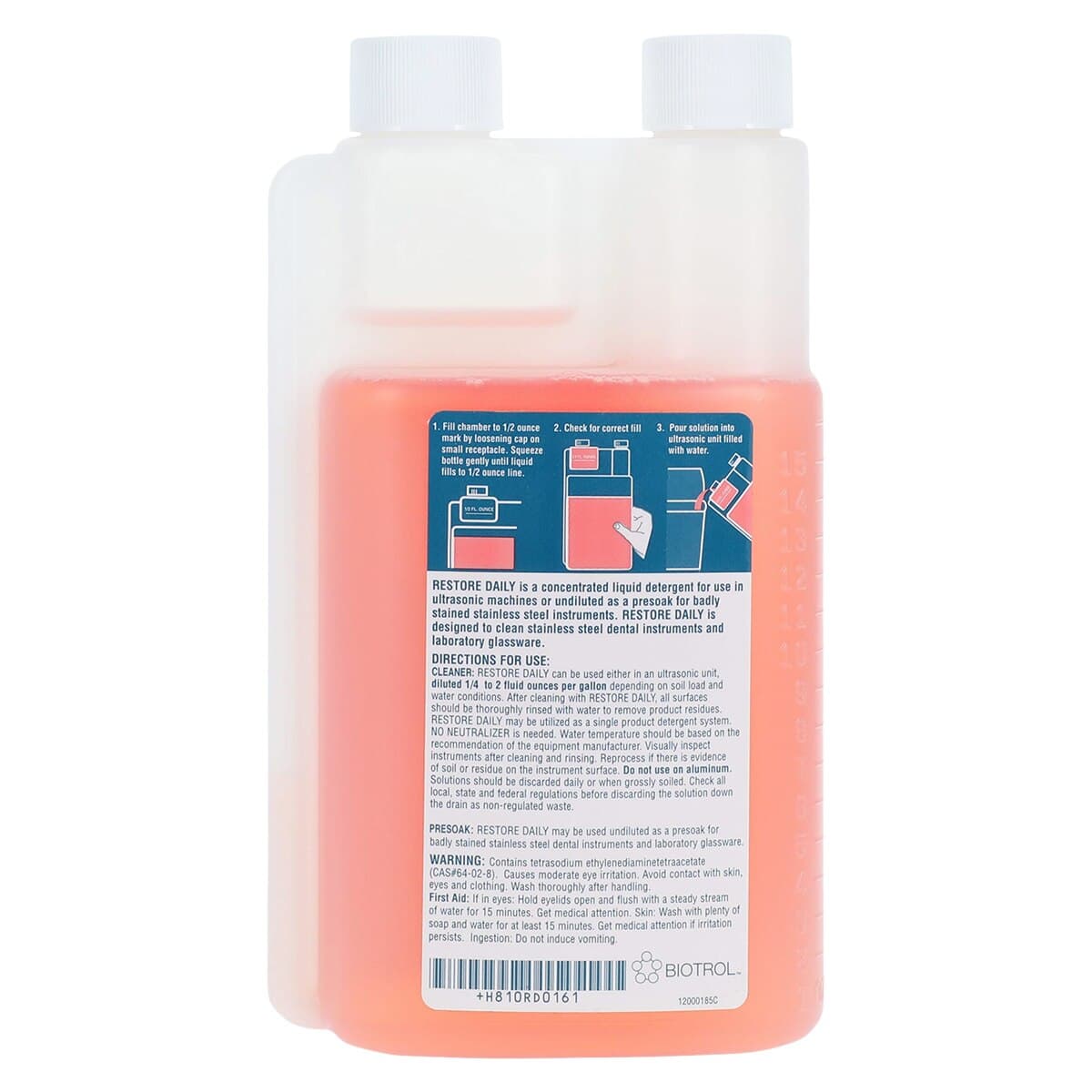 Restore Daily Ultrasonic Cleaner and Instrument Detergent, 16 oz Bottle, RD-016 thumbnail 2