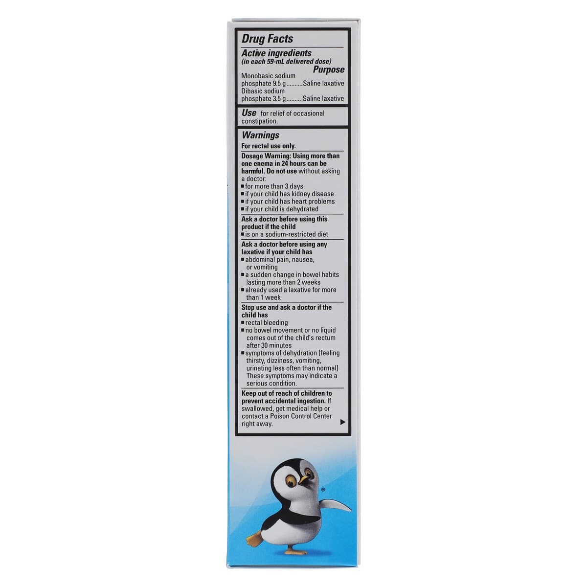 Pedia-Lax Enema for Children, Ages 2-11 Years, 2.25 oz Bottle, Each thumbnail 3